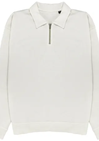 HALF ZIP POLO AZORES BEIGE