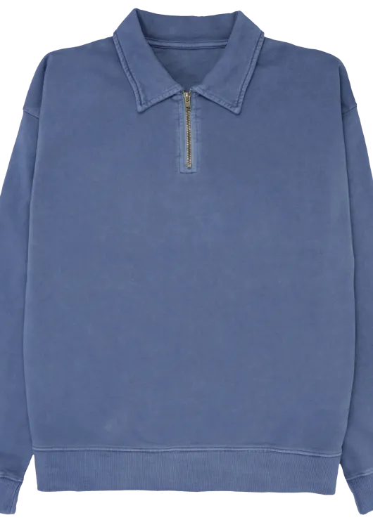 HALF ZIP POLO AZORES AZUL