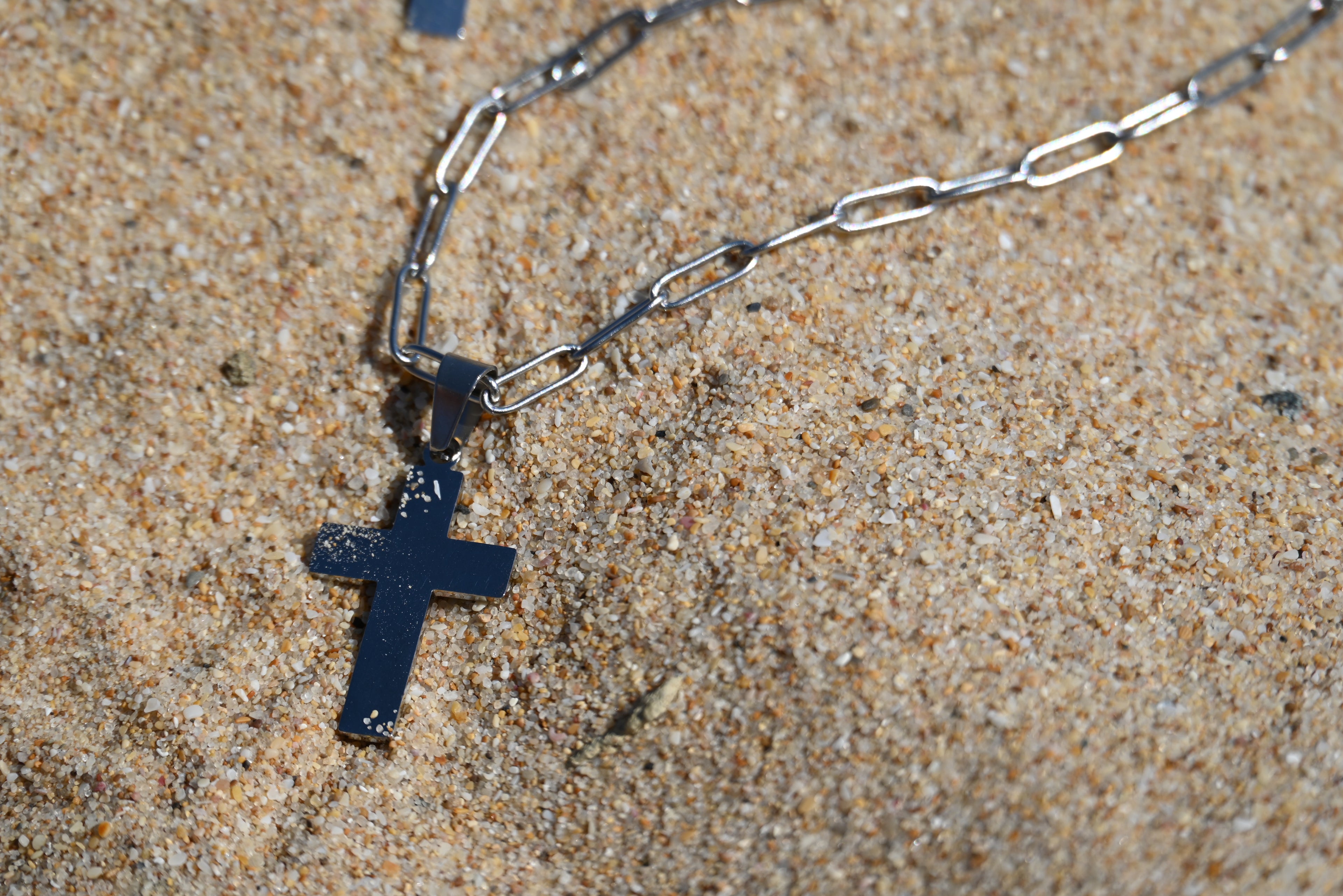 Cadena eslabones con Cruz